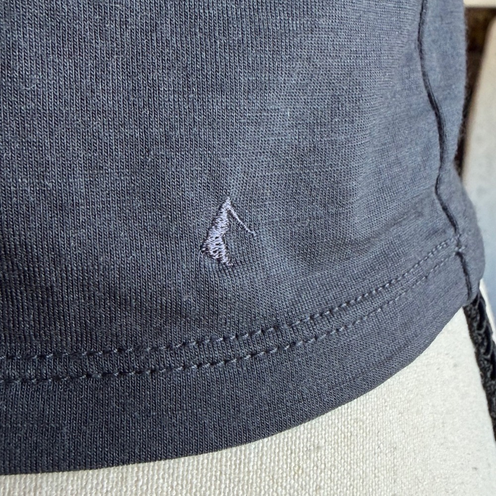 Ridge Merino Bralette Cami Women M Gray Cropped Wool Blend Base Layer Natural - Picture 9 of 11